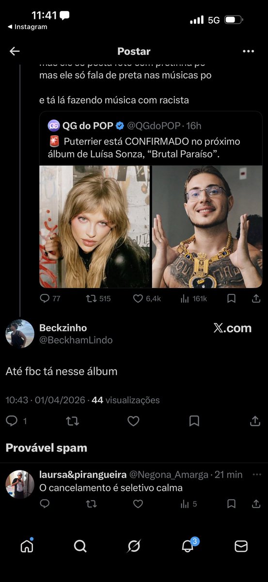 17 de abril - álbum novo tweet media