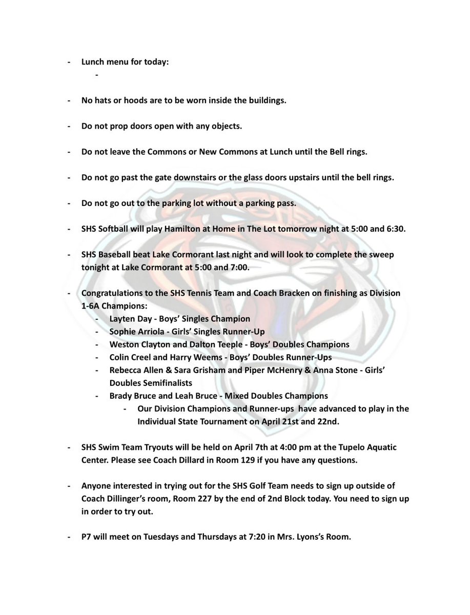 Saltillo High School tweet media