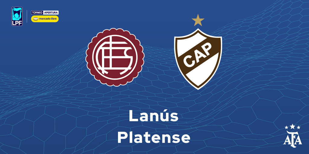 🏆 #TorneoMercadoLibre Apertura 2026
🗓 Fecha 13
⚽ Lanús - Platense
⏱ 20.00
🧑‍⚖️ Sebastián Martínez