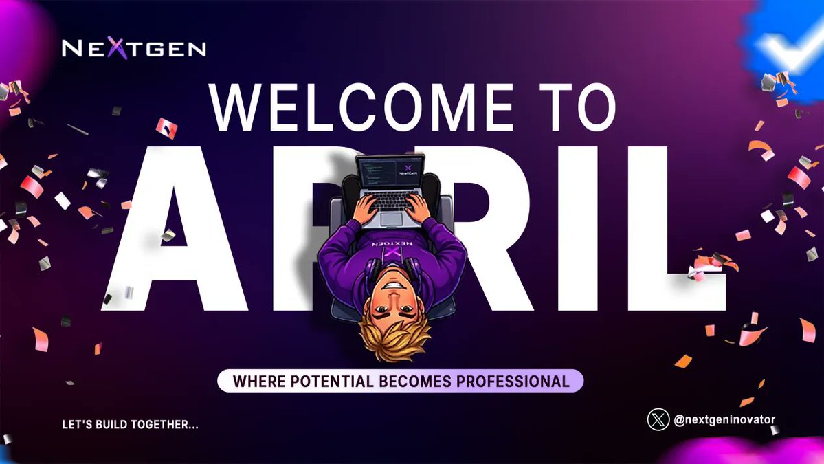 G_NEXTGEN's tweet image. You really thought NEXTGEN was going to let April 1st slide?

Not us.

Welcome to April.
A new month to learn more, build more, and move closer to the opportunities you have been preparing for.

At NEXTGEN, potential becomes professional.

Let’s build together.

#NextGen
