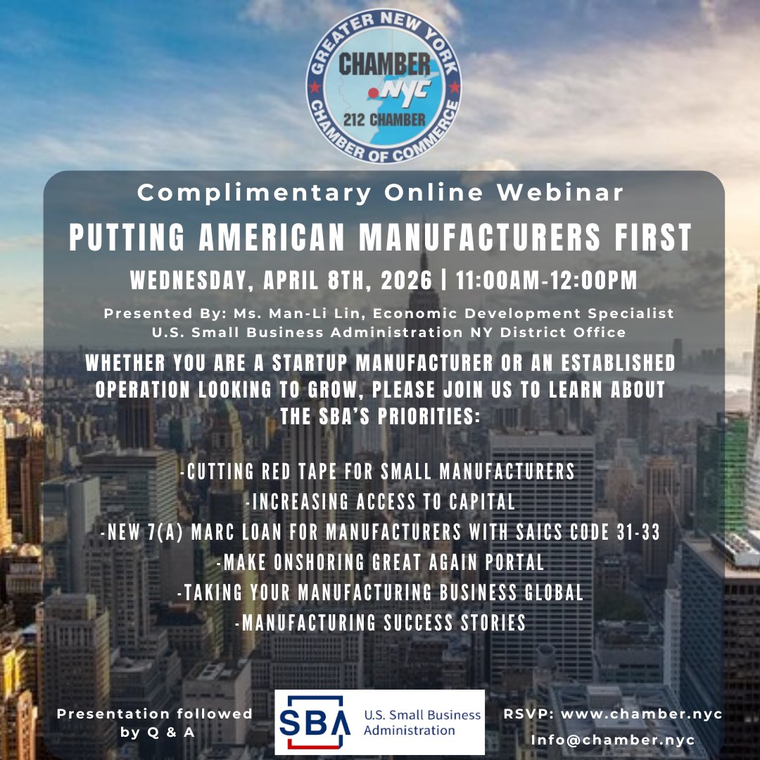 New York's Chamber tweet media