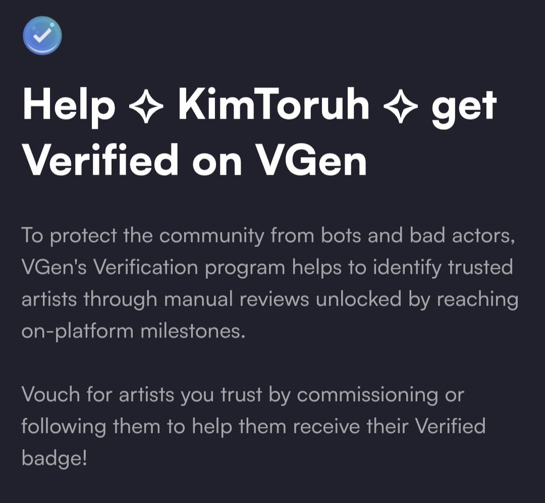 Kim | Vgen comms open tweet media