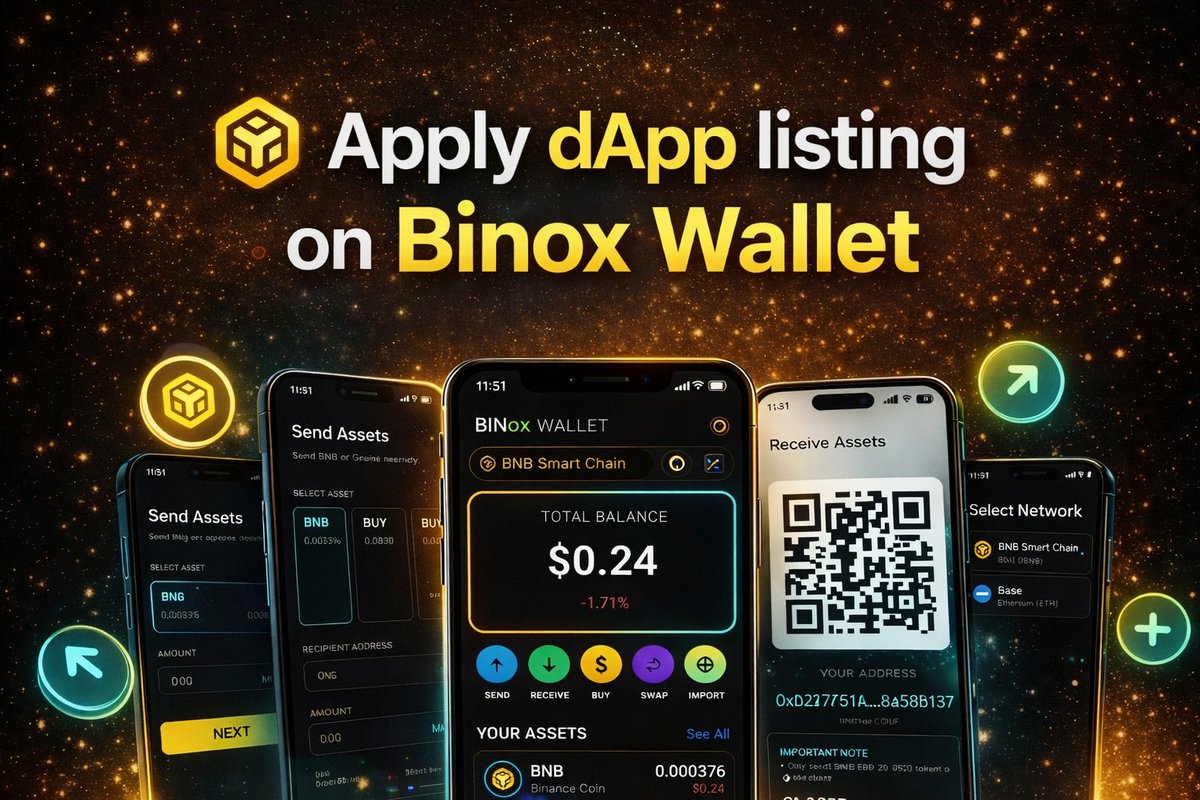 binox_token's tweet image. Builders &amp;amp; Projects — Don’t miss this!

Get your dApp listed on Binox Wallet 
Access users, visibility &amp;amp; real on-chain growth

⚡ Limited slots — Apply NOW docs.google.com/forms/d/e/1FAI…

#Web3 #dApps #Crypto #BNBChain #Blockchain