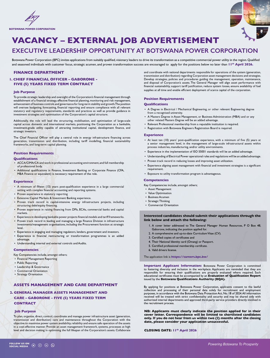 Botswana Power Corporation tweet media
