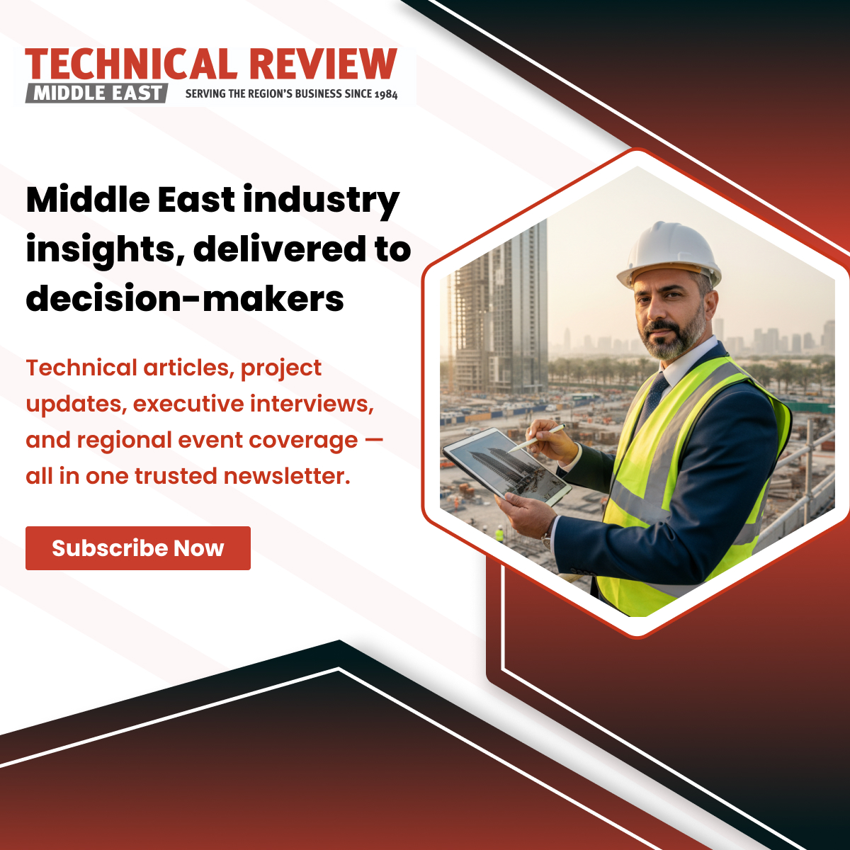 TechReviewME's tweet photo. Stay ahead of the Middle East’s industrial landscape with Technical Review Middle East.

Get technical insights, project updates, executive interviews, and regional industry coverage — all in one newsletter.

Subscribe now: https://t.co/wouQO6q76f

#TechnicalReviewME https://t.co/es6oRs0MQj