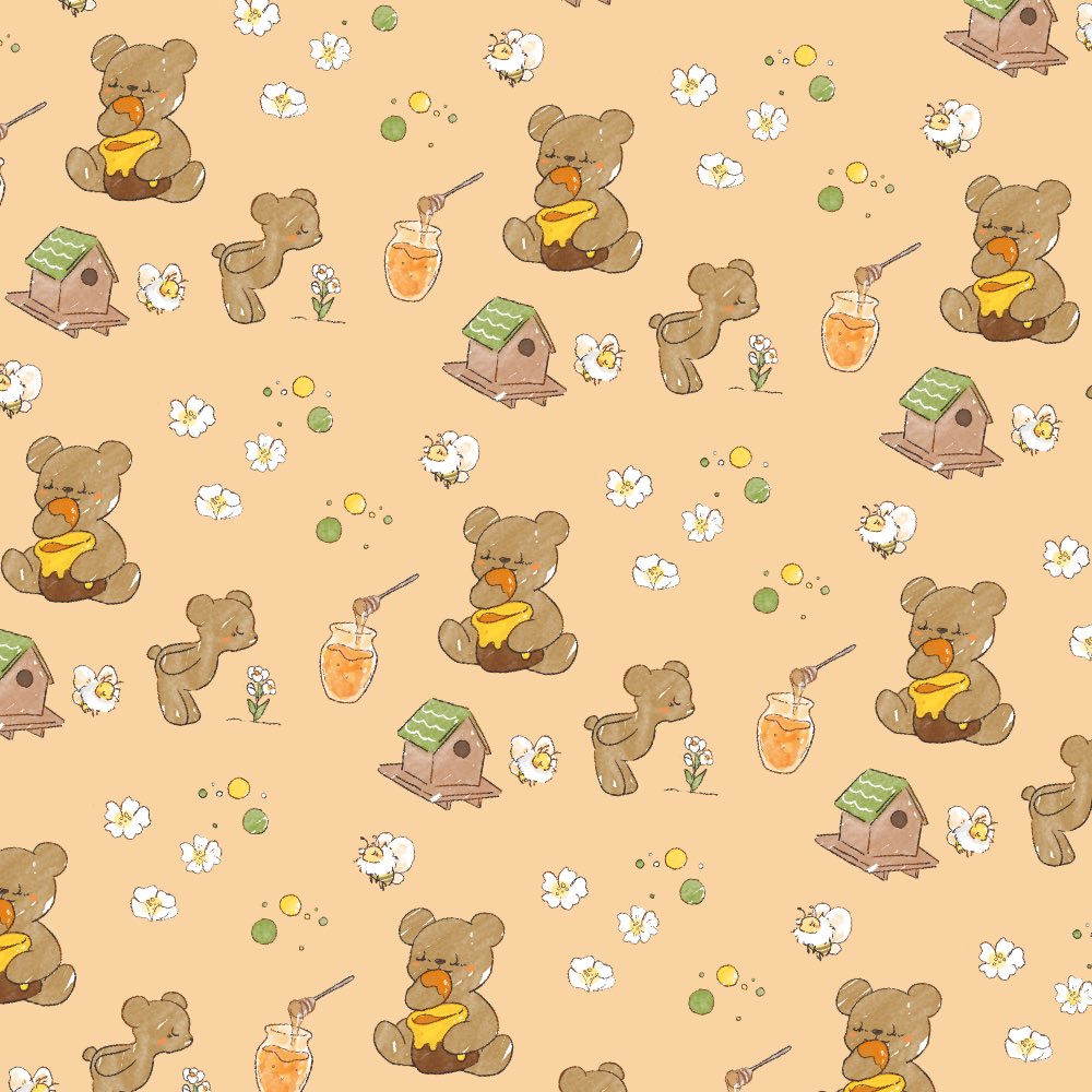 🧸🍯🌼
#イラスト
#illustration