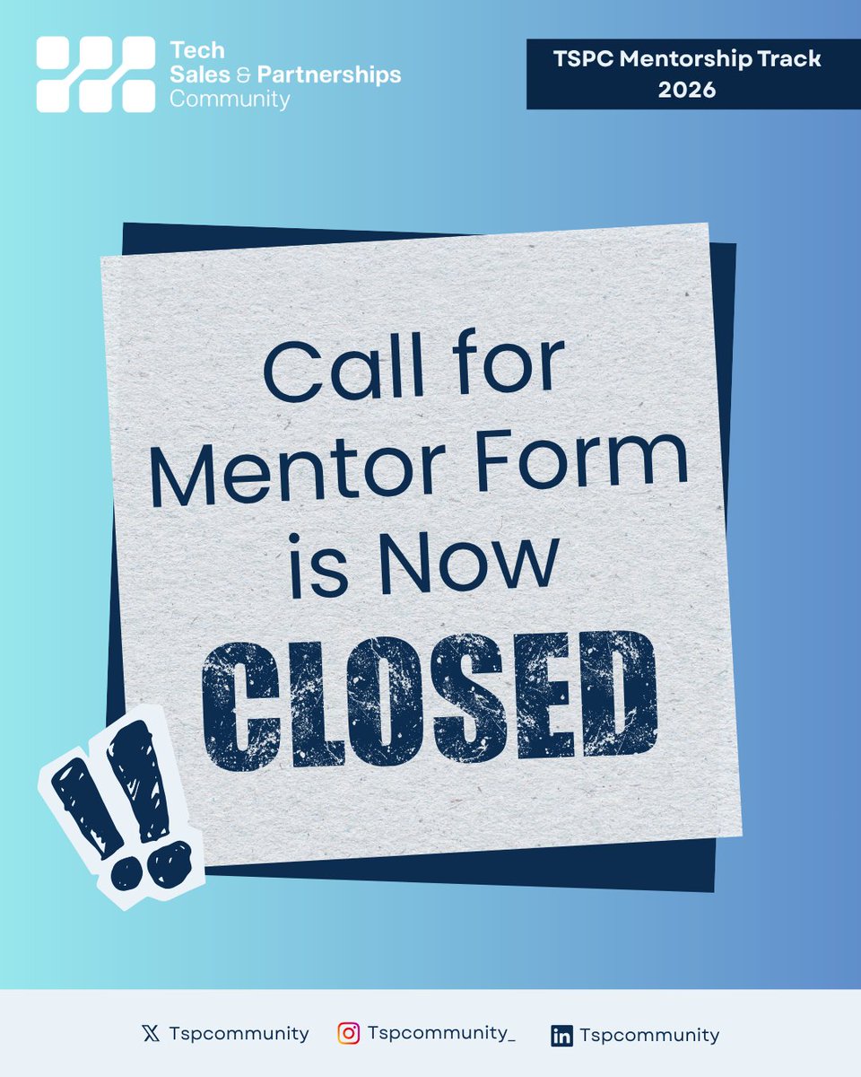 Tech Sales & Partnerships Community (TSPC) tweet media