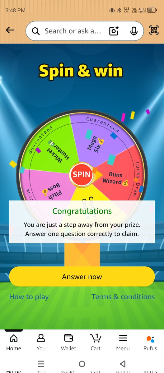 Deva786_'s tweet image. #FunZone #SpinAndWin 
@amazonIN