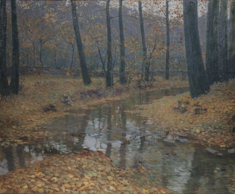 Antonín Hudeček - Stream in autumn (1903)