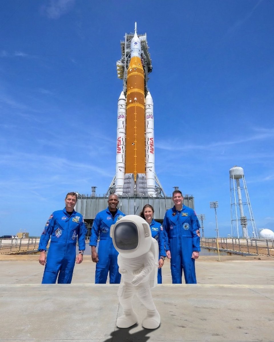 Blasting off with the big kids today <a href="/NASAArtemis/">NASA Artemis</a> ! 👨‍🚀💙While <a href="/NASA/">NASA</a> sends humans around the Moon on Artemis II, our little AstroGNAW is already posing for the history books. The cutest (and most chewable) astronaut on the pad. #ArtemisII #NASAArtemis #ArtemisIILaunch #AstroGNAW