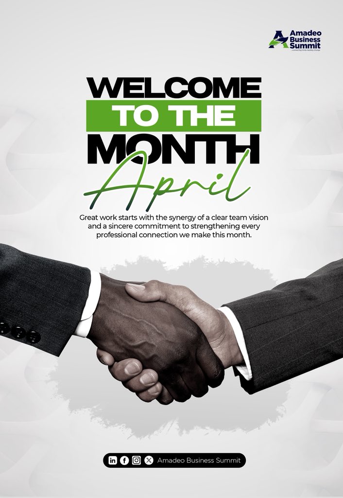 April reminds us that true transformation comes through sacrifice and renewal.
May this season guide our thinking, strengthen our purpose, and shape better outcomes.

Amadeo Business Summit: Connecting minds, leading change. 

#Abs #NewMonth