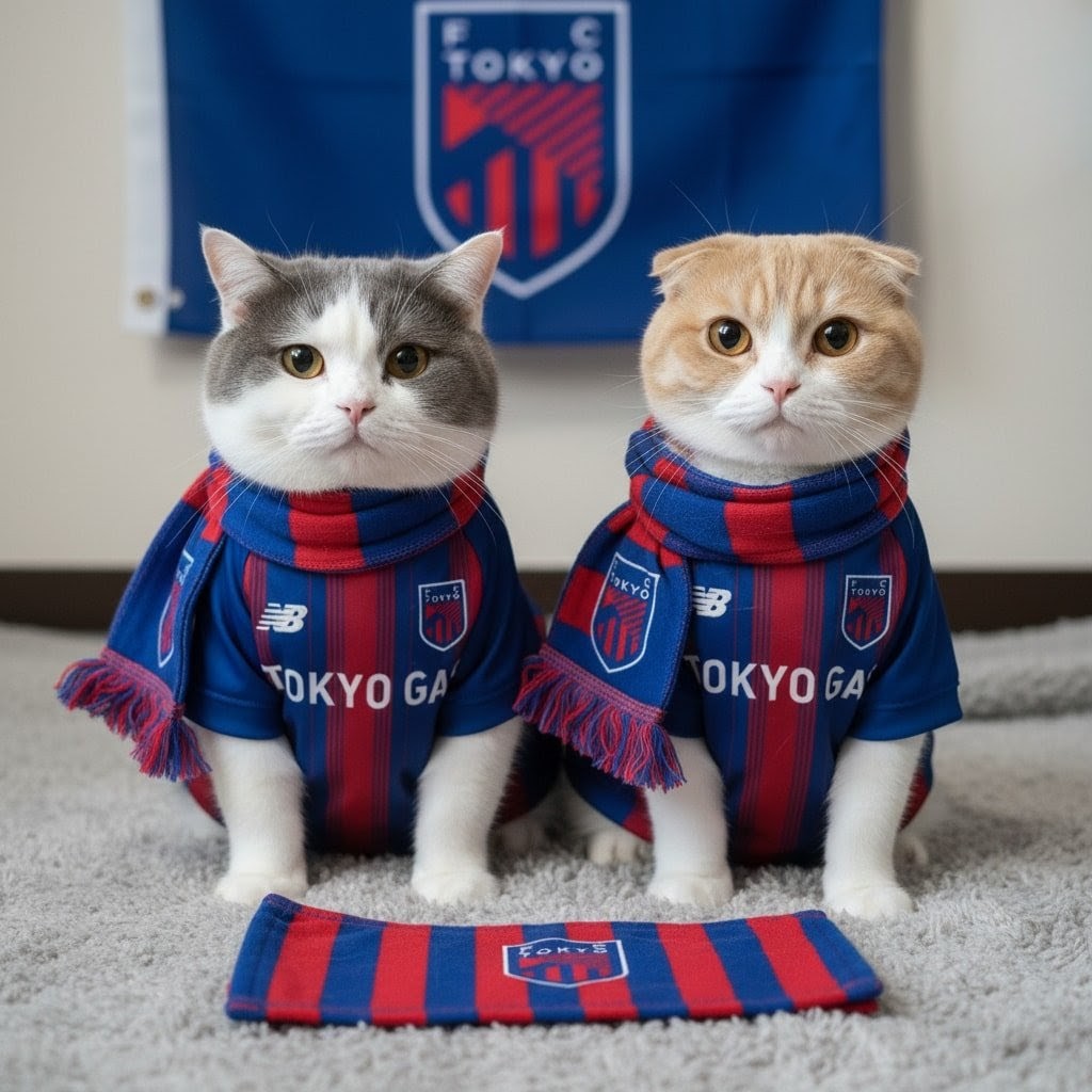 FC東京非公認応援ねこのギャラガー兄弟です。