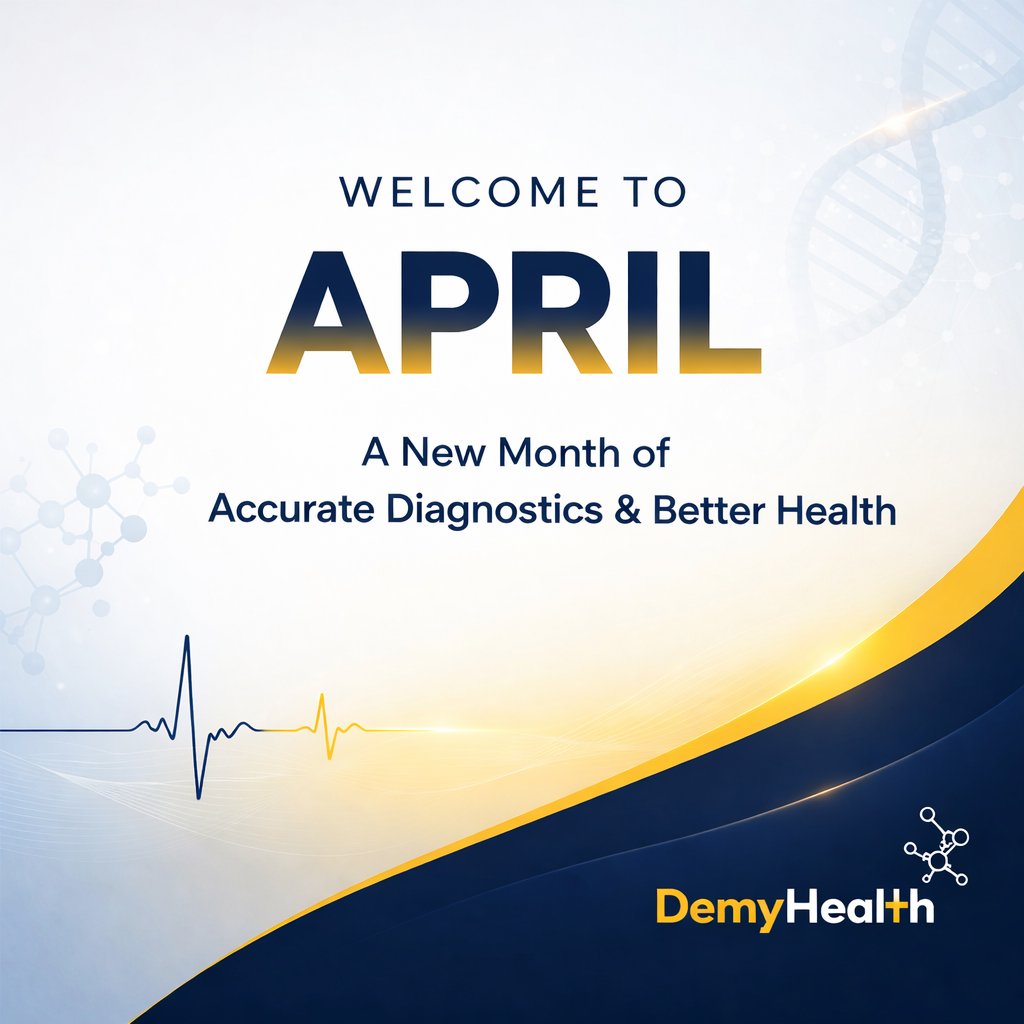 DEMYHEALTH's tweet image. Welcome to April 🌟

Start the month with accurate diagnostics &amp;amp; better health 🧬

Trust DemyHealth for precision you can rely on.

📍 Abuja | Amuwo | Lekki | Anambra | Aba
#DemyHealth #April #Healthcare #Diagnostics #Nigeria