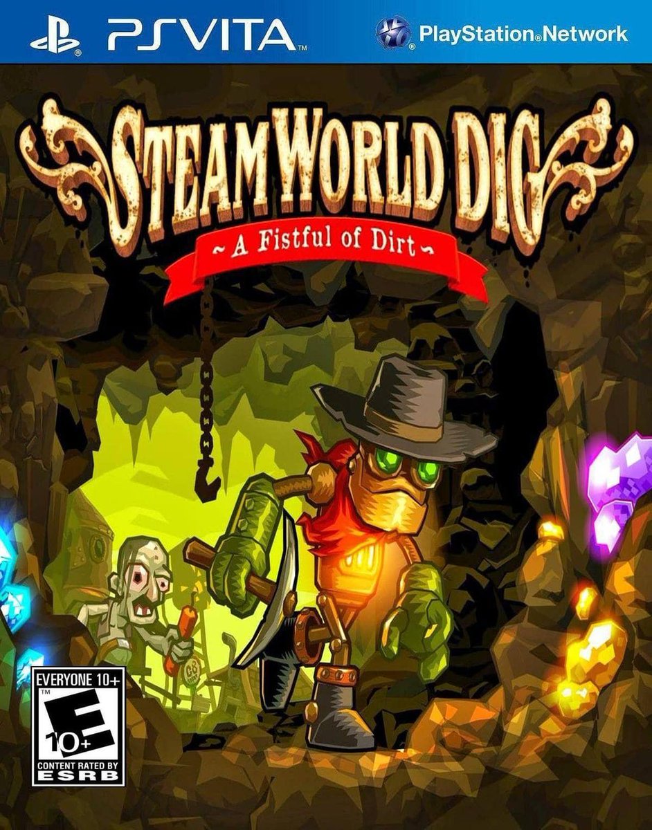 namgest's tweet photo. I really enjoyed SteamWorld Dig and its sequel on the PS Vita. It was such an amazing experience. Even the sequel lived up to everything the original was and more. I'd rate the first a 9/10 and a solid 10/10 to the sequel. 📺🎮🤠

#SteamWorldDig #PSVita https://t.co/ZyIlaq56nK