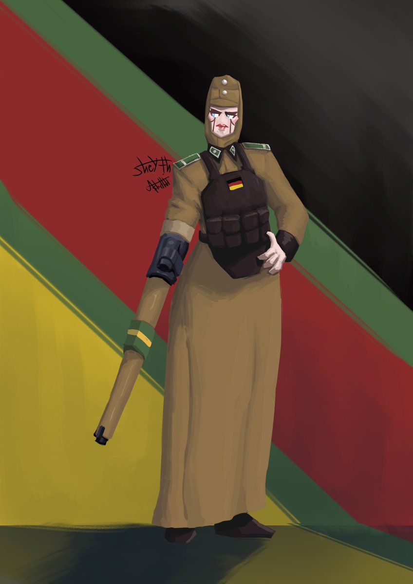 Amrielius's tweet image. This is one of my other OCs her name is Aische she is a robotic anti tank droid :3

#robotoc #tankoc #ocsart #artoc #رسم