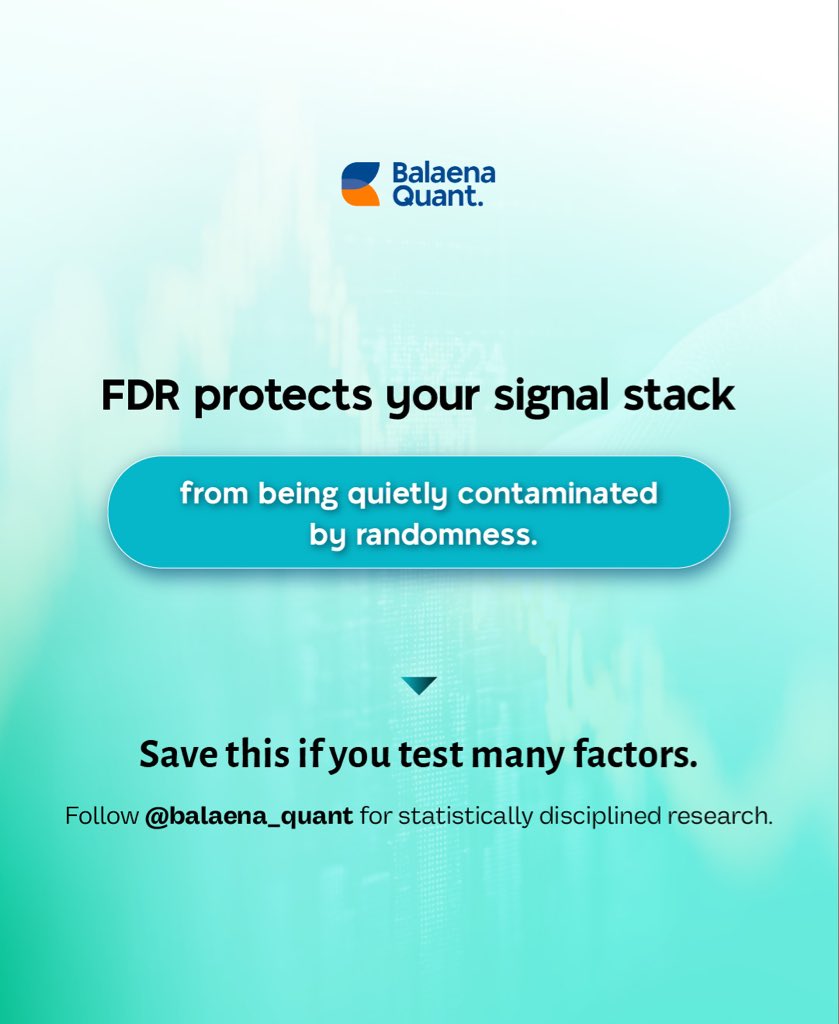 Balaena_Quant's tweet photo. Without FDR, scaling your research just scales your mistakes.
📊 Follow @balaena_quant to build cleaner alpha libraries. https://t.co/0QUyQRx1h1