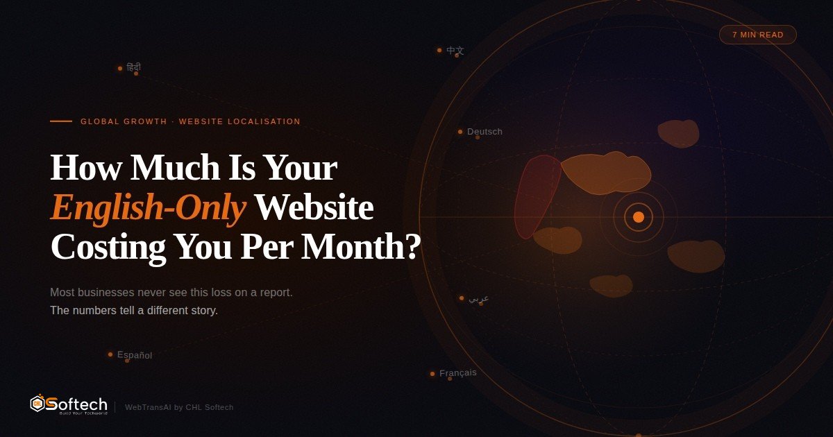 chl_softech's tweet photo. 76% prefer buying in their native language. 40% won’t buy from English-only sites. 🌍

Your traffic shows it. Your conversions feel it.

How much revenue are you losing?
 https://t.co/wLuKbWNq5Q 🚀
#WebsiteTranslation #Localization #GlobalGrowth #CHLSoftech https://t.co/vKOzsGZceC
