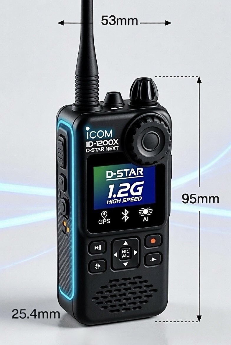 アイコムから、待望の1200MHz D-STARデジタルトランシーバー D-STAR