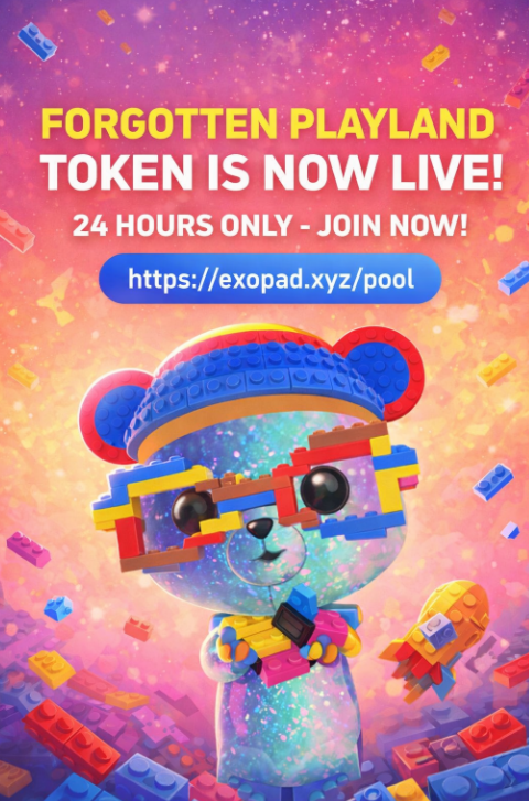 ExoPad_xyz's tweet image. Forgotten Playland IDO is officially LIVE🚀
The opportunity to get in early has arrived. This IDO will only run for a limited 24-hour window.
👉 Participate now: exopad.xyz/pool
Don’t miss out on being part of the journey from the very beginning.

#IDO #NewLaunch