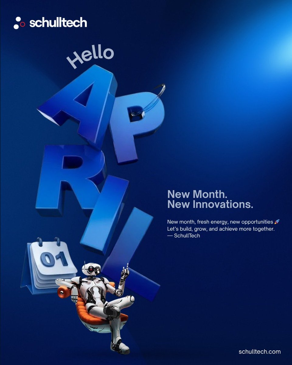 schulltech_'s tweet image. New month, same mission: Excellence through innovation. 🤖💻 What are you building this April? Let us know! 👇

#April1 #TechCommunity #SchullTech #SoftwareDevelopment