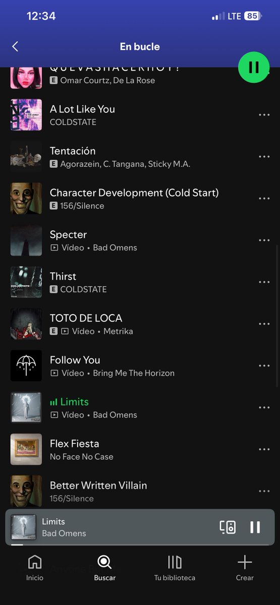 Icon vs En bucle 

Qué cojones es mi spoty? 🤣🤣