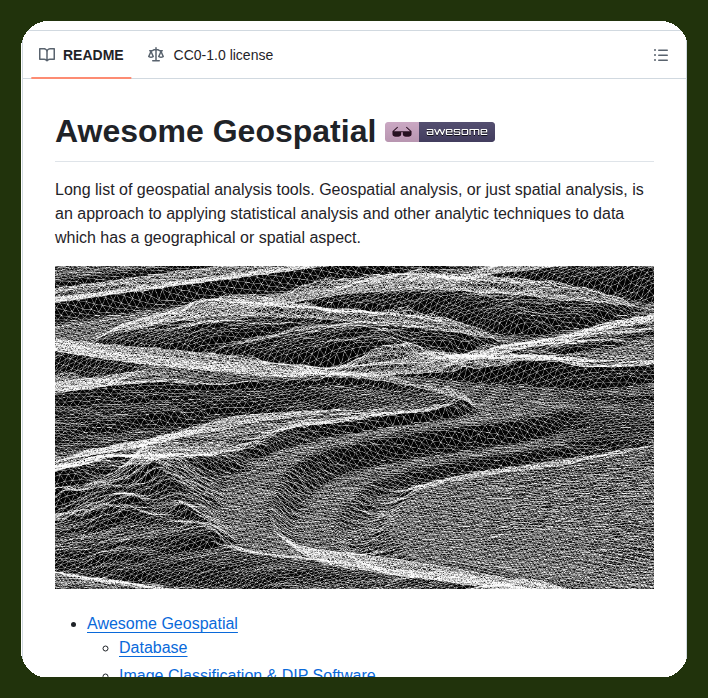 List of geospatial analysis tools

github.com/sacridini/Awes…