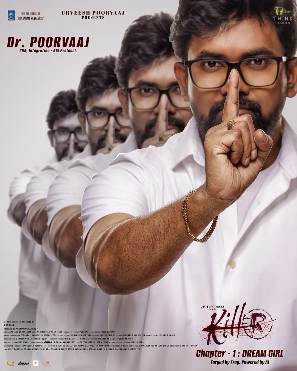 Cinemasoul6363's tweet image. Look and poster 🔥... Different and totall ga writer and director kuda 🫡

#killer @Dir_Poorvaaj