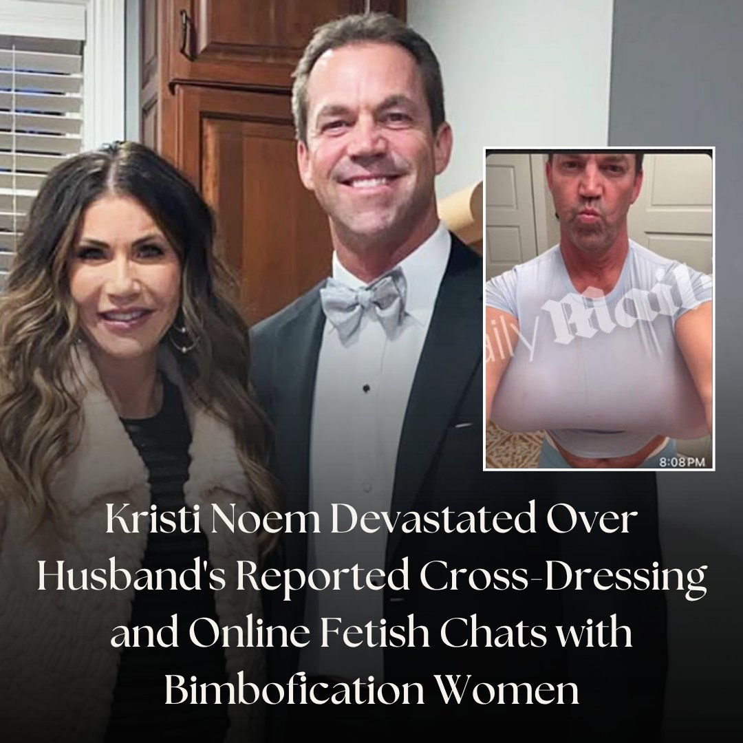 IBTimesUK's tweet image. Kristi Noem has said she is devastated after a major newspaper exposed what it described as her husband's secret double life of cross-dressing and online fetish chats.

#KristiNoem #ByronNoem #DHS #USA #Trump

Read More: ibtimes.co.uk/kristi-noem-hu…