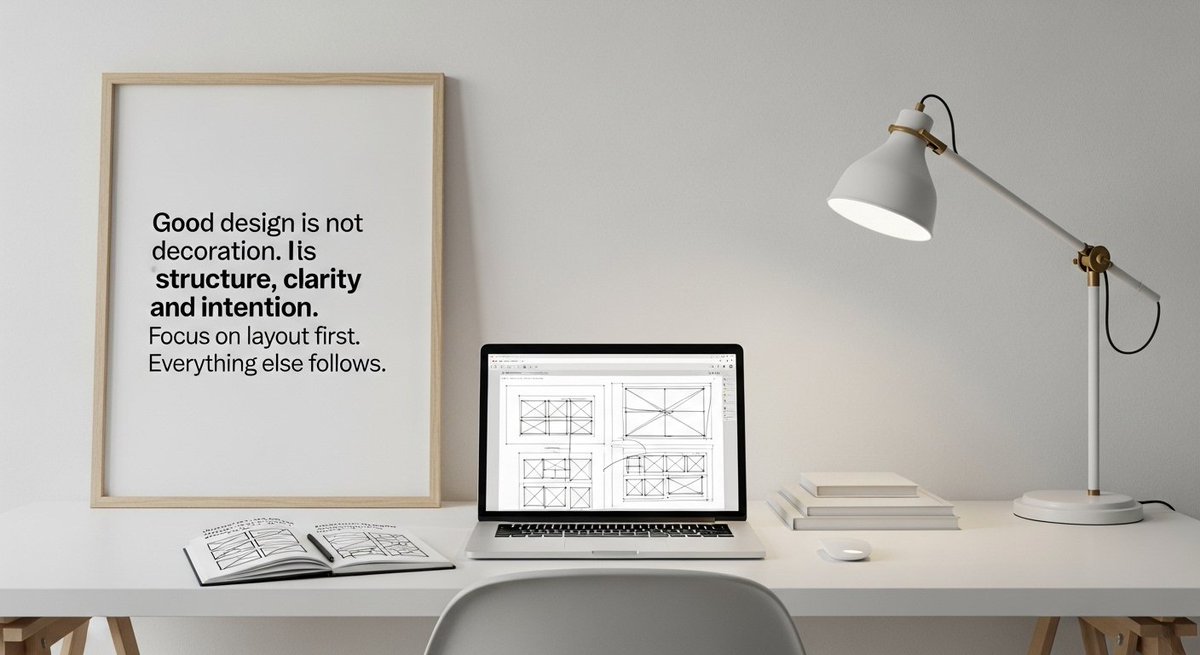 GipsZ237's tweet photo. Good design starts with thinking.

Structure first. Clarity next. Then visuals.Most people rush to make things look good.
Great designers make things work first.
#GraphicDesign #DesignThinking #VisualDesign #DesignJourney https://t.co/gMuRxbkVgm