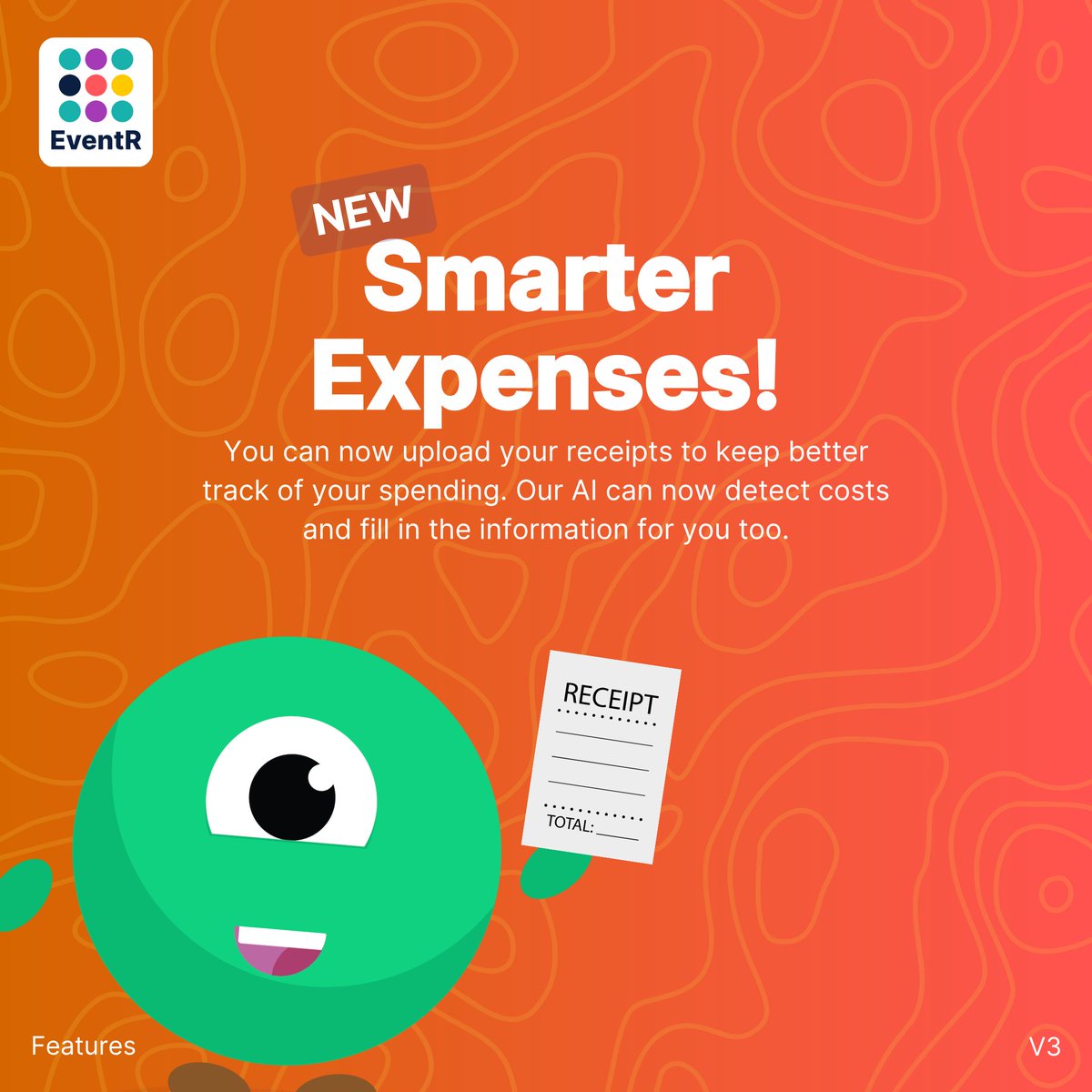OfficialEventr's tweet photo. Our AI literally adds costs for you now...🤔

Simply upload a picture of your receipt to EventR and let our AI figure out the rest 🤖

Hit the link to find out more: https://t.co/v3eByjgjph https://t.co/FEGP2QFRDy