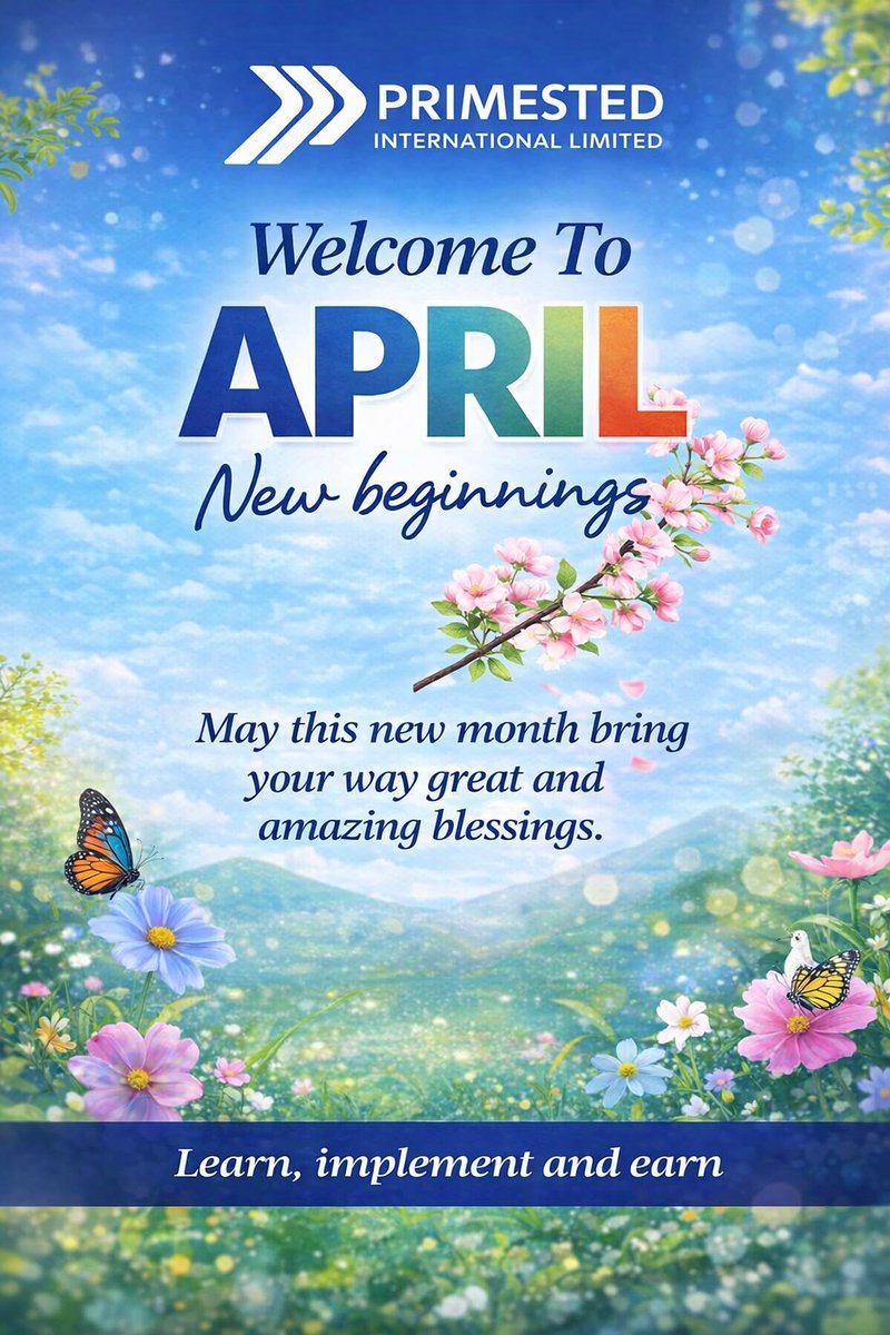 Primestedintl's tweet photo. New month. New money mindset. 💸
Welcome to April 🌸
“New beginnings”
Don’t just consume content this month…
EXECUTE.
Learn. Implement. Earn.
Blessings, growth &amp; profits are yours 🔥
#AffiliateMarketing #OnlineIncome #HustleSmart #DigitalWealth #AprilVibes https://t.co/wgm3IPYGEr