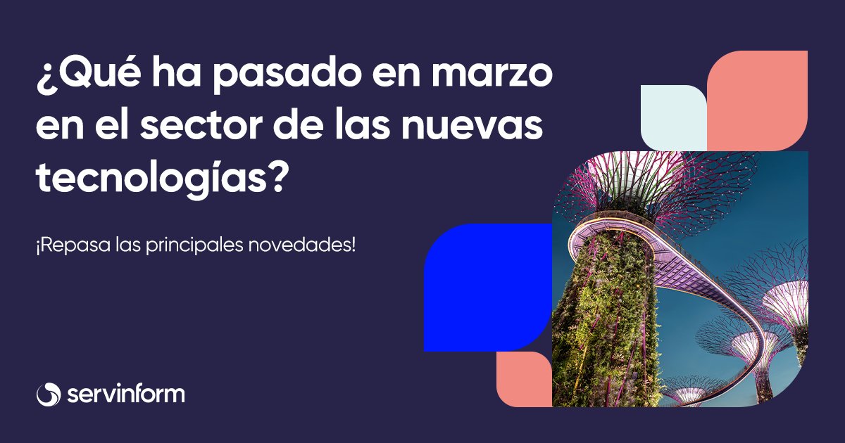 Servinform's tweet image. ¿Qué noticias marcaron el mes de abril en tecnologías y customer experience? Descubre las novedades en las principales industrias: seguros, telco o energía.
👇🏻👇🏻

#Servinform #SmartBusiness #Noticias