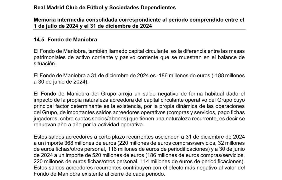 Reconozco que le hemos hecho mucho caso a <a href="/Kike_Marin_/">Kike Marin**</a> pero hay muchos que le compraron su clickbait.
Repasamos artículo y explicamos. Cualquiera que haya visto los EEFFII 24 y 25, y supiera lo que es, no hubiera hablado del fondo de maniobra. -368 vs -362 mill.

Espero os guste.