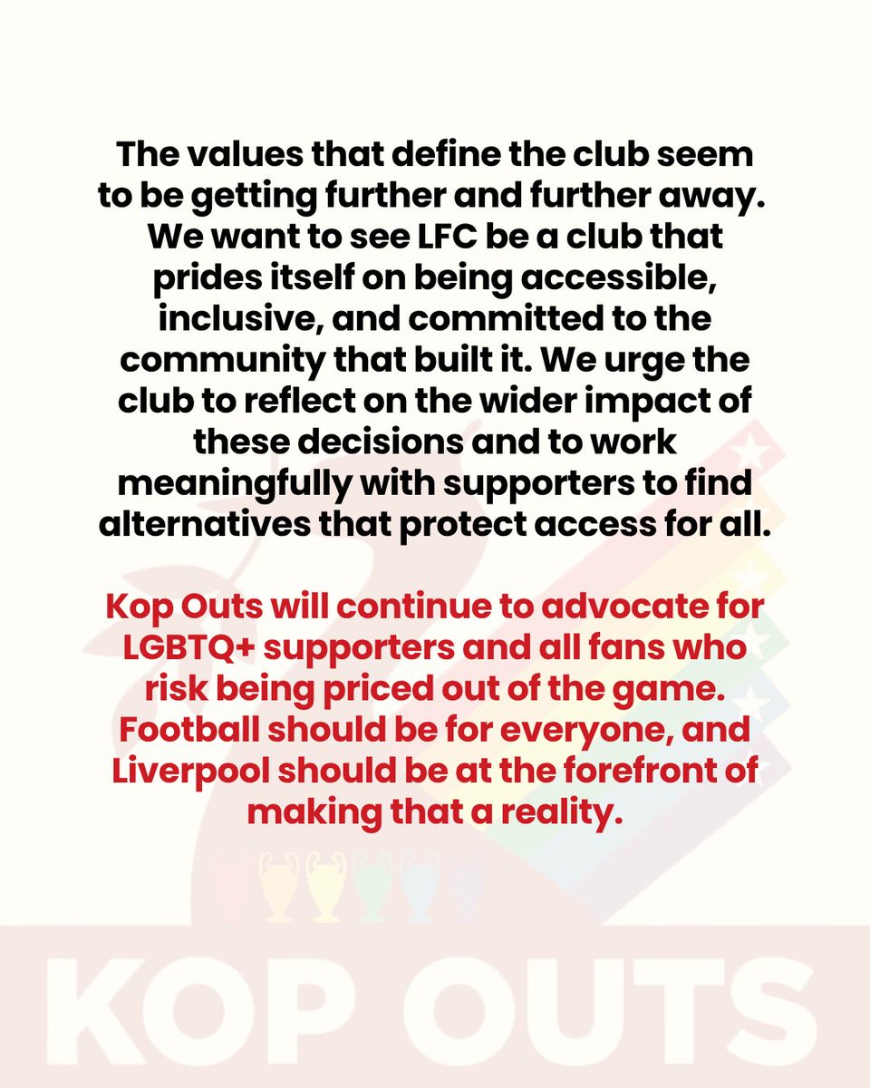Kop Outs! 🌈⚽🏳️‍🌈🏳️‍⚧️ tweet media