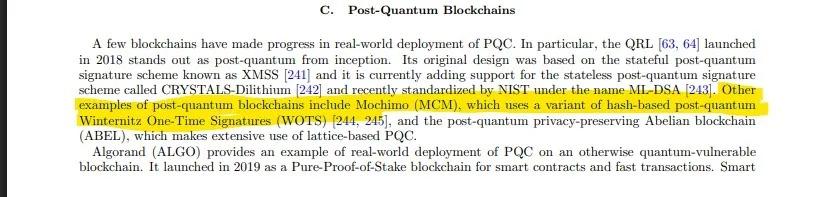 Mochimo Post Quantum tweet media