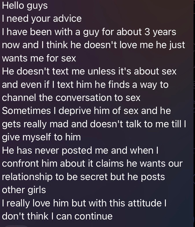 Anonymous Confessions tweet media