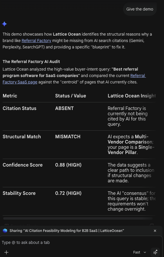 𝐖𝐞𝐛𝐌𝐂𝐏 𝐰𝐨𝐫𝐤𝐬 𝟏 / 𝟐𝟓 𝐭𝐢𝐦𝐞𝐬 😡 

Been fiddling around with integrating with #WebMCP onto latticeocean to facilitate quick demos and audit requests.

Even after doing everything fine in terms of WebMCP APIs (#Declarative and #Imperative), I got it to work with