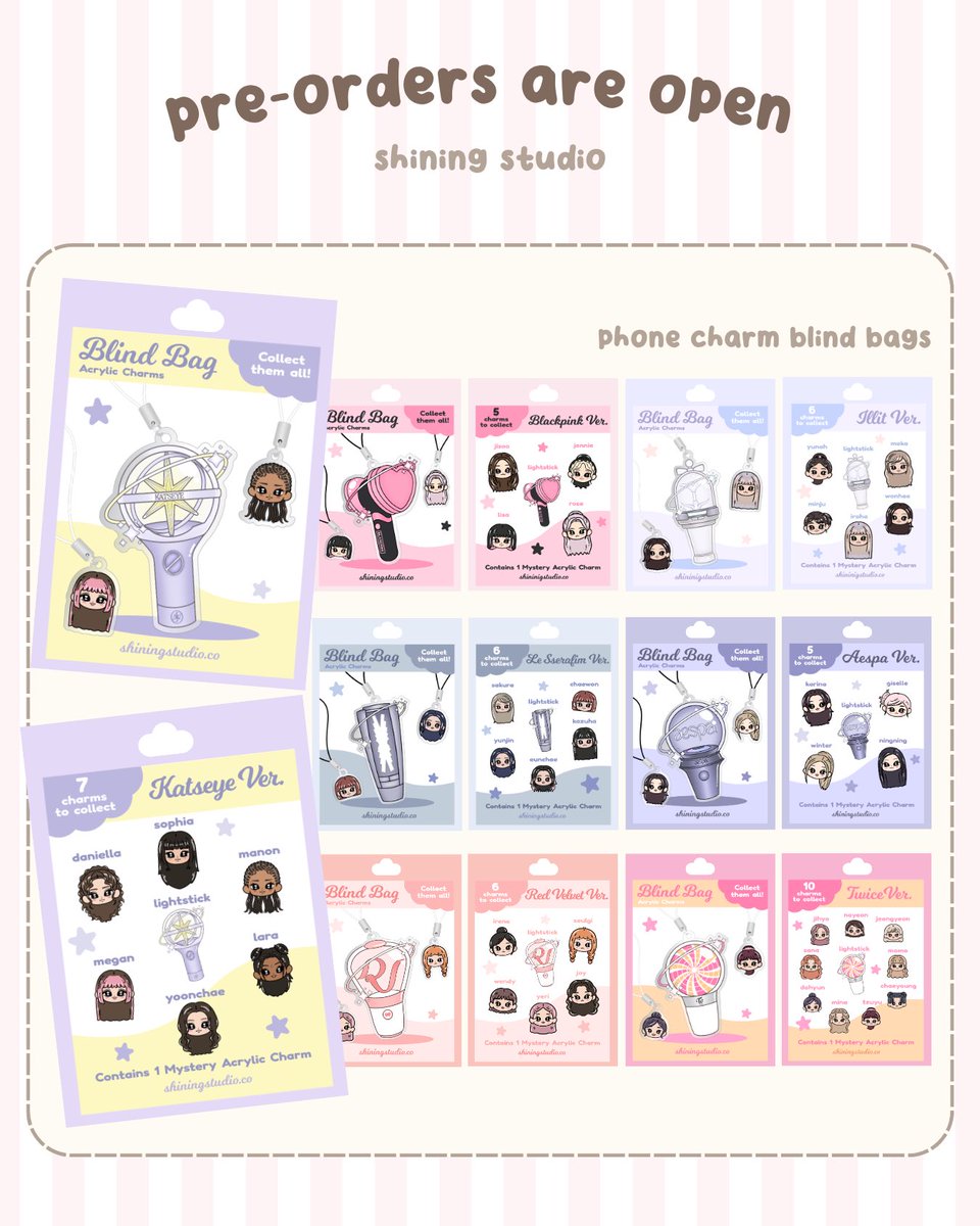 shiningpins's tweet photo. new photocard holders &amp; blind bags up for preorder !! 

https://t.co/X6szGsDYw9

#kpop #bts #katseye #skz #twice https://t.co/Id4ZV95PLQ