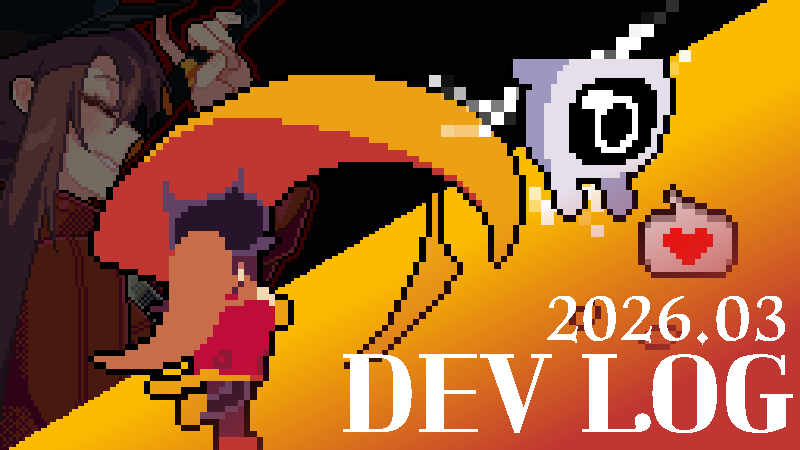 snakeeaglegame's tweet photo. [ 2026.03 Dev Log ]
March Progress Update &amp; Upcoming Plans

Our March dev log is now live!
Have a great day today as well :)

https://t.co/NHJeBs7FPU

#indiegame #KILLTHEWITCH https://t.co/duMxHqr6e7