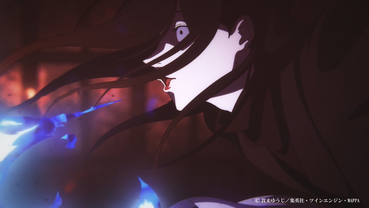 jplus_jigokurak's tweet photo. TVアニメ『#地獄楽』第二十五話「終と始」
￣￣￣￣￣￣￣￣￣￣￣￣￣￣￣￣￣￣￣￣
蓮VSシジャ　#HellsParadise https://t.co/2iriW0W2gR