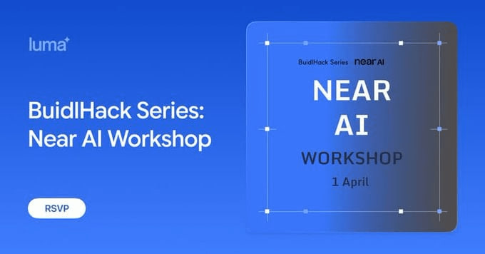 BASbyLudium's tweet photo. [LIVE] BuidlHack Series: @near_ai  Workshop 

→ AI × Web3
→ $5K on the line
→ Learn directly from builders in the space

📅 Wednesday, April 01
⏰ 8:00 PM GMT+9

Talk directly on Discord
Watch Live on 𝕏

#NearAI #BuidlWeek2026