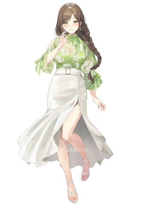 声優の餅梨あむ様(@mochiri_0909)の新規立ち絵とイラストを描かせていただきました!
声優活動10周年おめでとうございます🍐✨ 