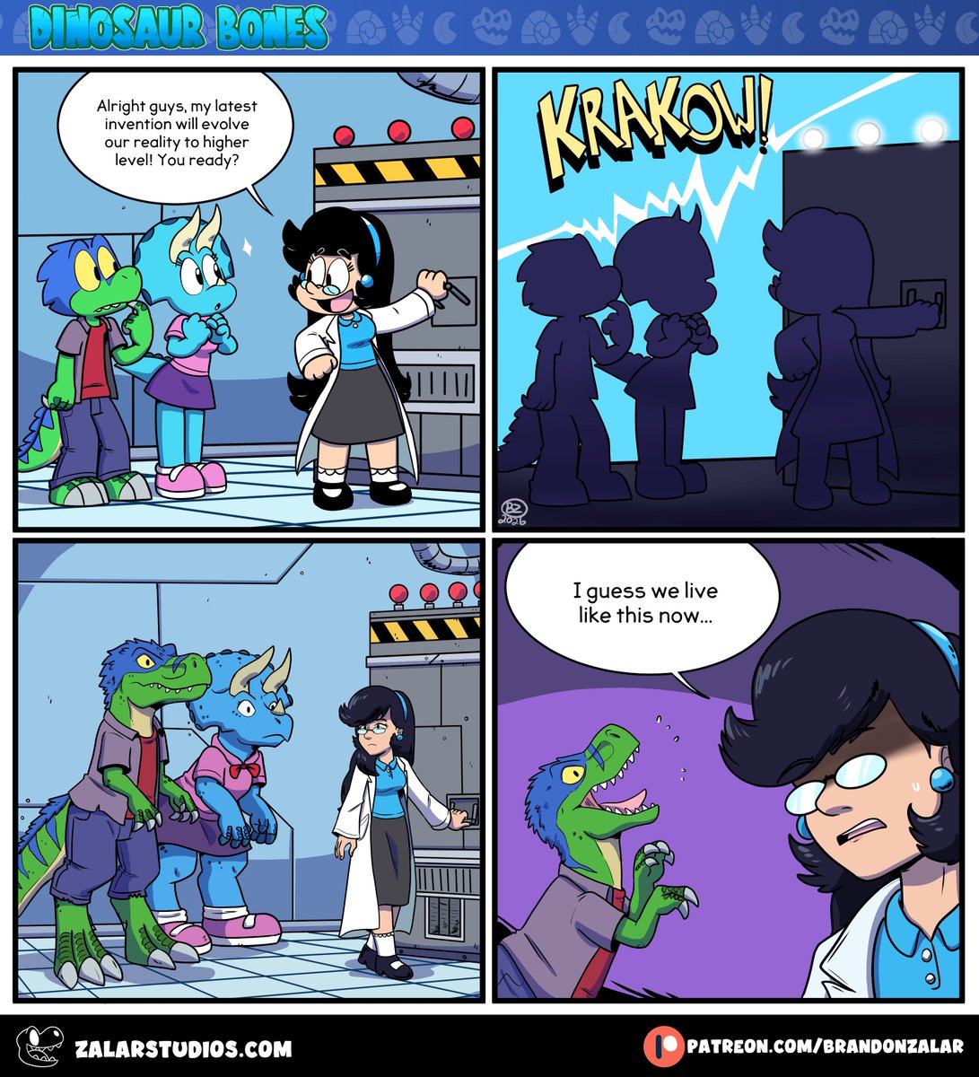 Hope you guys like the new art direction for the comic! 🦖