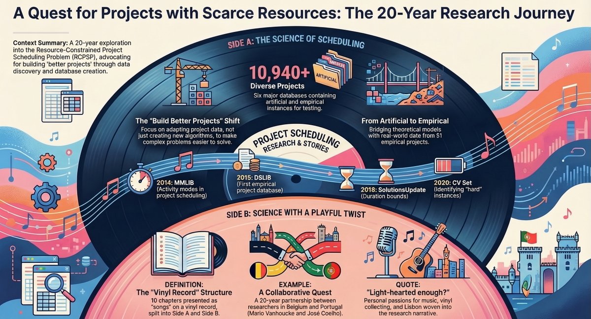 MarioVanhoucke's tweet image. What do music, resource-constrained project scheduling and Lisbon have in common? Find it out in my book doi.org/10.1007/978-3-….
#ProjectManagement
#Scheduling
#ResourceManagement
#ProjectData
@SpringerNature