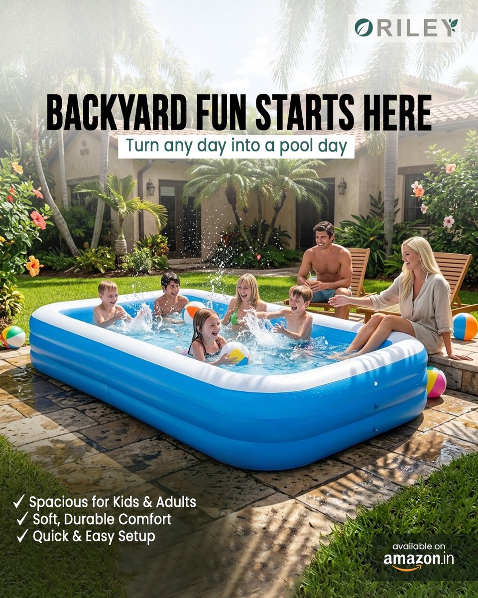 orileystore's tweet photo. Turn your backyard into a pool party 💦☀️

Oriley Inflatable Pool =
✔️ Spacious
✔️ Comfortable
✔️ Easy setup
Perfect for instant summer fun at home 🏡

Link- https://t.co/8riTRdDbew

#Oriley #PoolDay #SummerFun #FamilyTime https://t.co/Fi4MbzM40Z