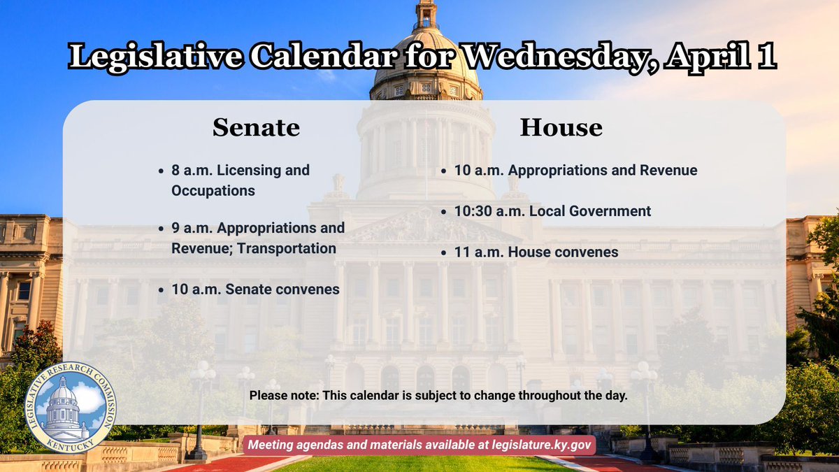 Kentucky Legislative Research Commission tweet media