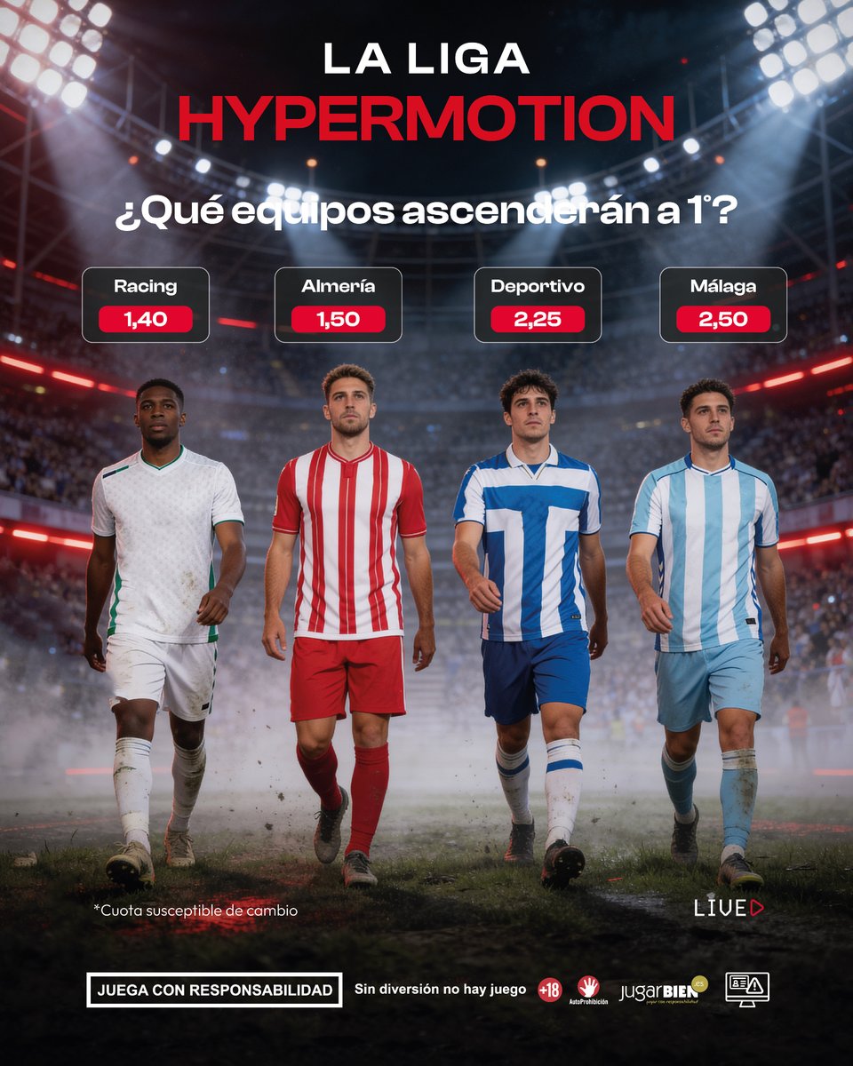 🔼🏟️ ¿Quién subirá?
⏱️🔍 Queda poco para resolver la duda y conocer al próximo equipo o equipos de #LaLigaEASports
🏁🎉 ¡El desenlace está cerca!
