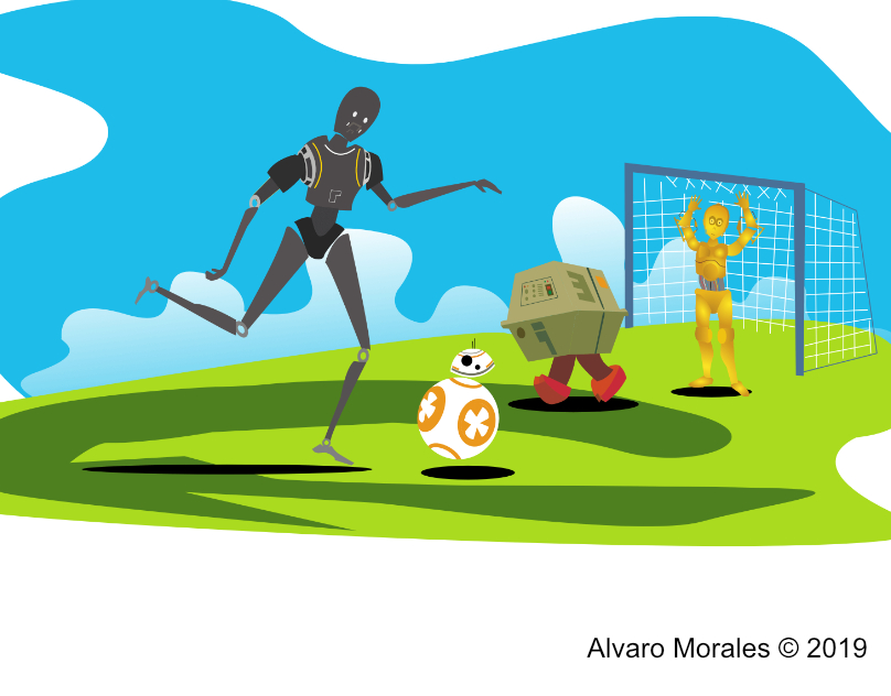 AMDesignWorks's tweet image. Fútbol.
#StarWars #BB8 #Gonk #C3PO #K2SO 
#Illustration #DigitalArt #ChildBookIllustration #MundialDeFútbol #Fútbol  @Lafosadelrancor @starwars
