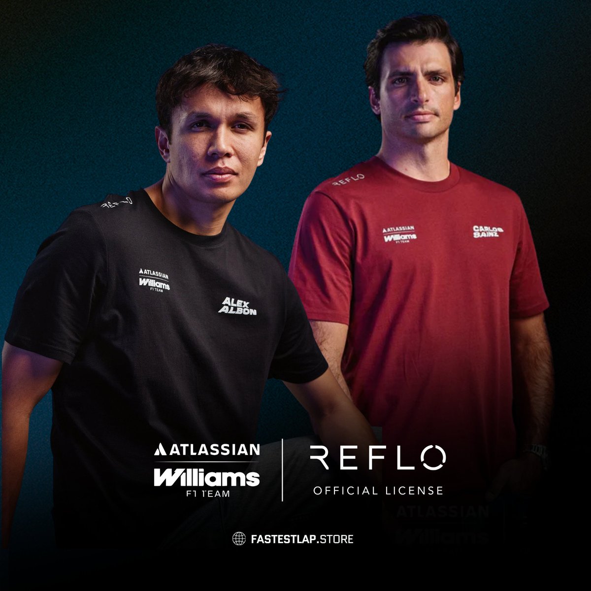 fastestlapstore's tweet photo. Atlassian Williams Racing F1 x REFLO Driver Collection 
Available soon!

AT https://t.co/6Wr8Ud47sK

#FastestLapStore https://t.co/FLbjwXbXy9