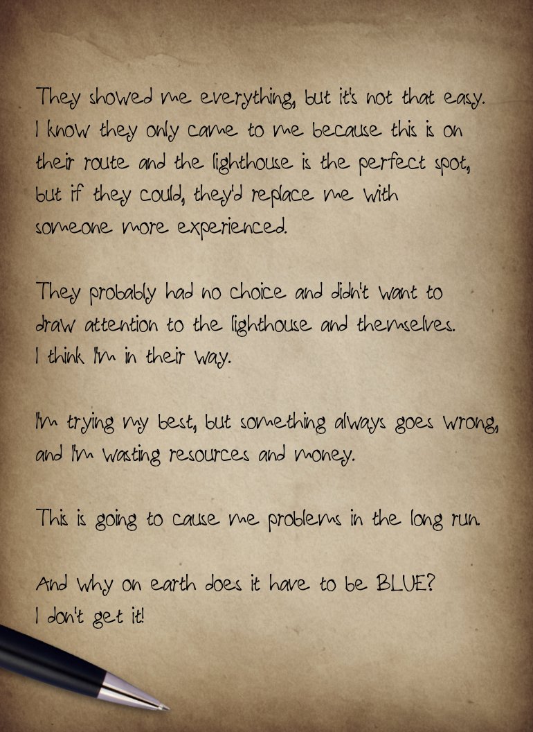 #indiedev #solodev #indiegame #IndieGameDev #indiegamedevelopers #Lighthouse #npmdesign

LotS - Light on the Sea  store.steampowered.com/app/4106450/Lo…     

Lighthouse Keeper Tom - Diary #4